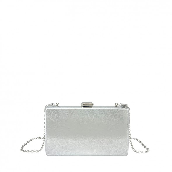 Bolso Clutch Acabado Metalizado